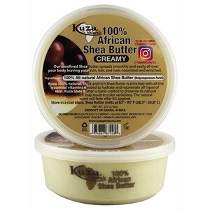 Kuza Creamy White 100% Shea Butter, 8 OZ