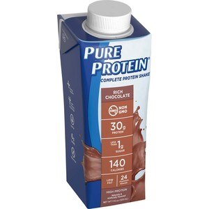 Pure Protein Complete Protein Shake, Rich Chocolate, 4 CT