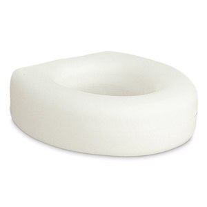 AquaSense Portable Raised Toilet Seat, White, 4""