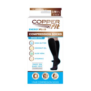 Copper Fit Energy Plus Compression Infused Hydrating Socks