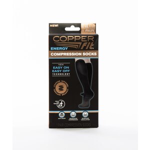 Copper Fit Energy Compression Socks, L/XL