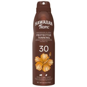 Hawaiian Tropic Dry Oil Sunscreen Spray, SPF 30, 6 OZ
