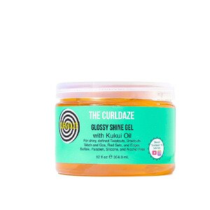 Curldaze Glossy Shine Gel with Kukui Oil, 12 OZ