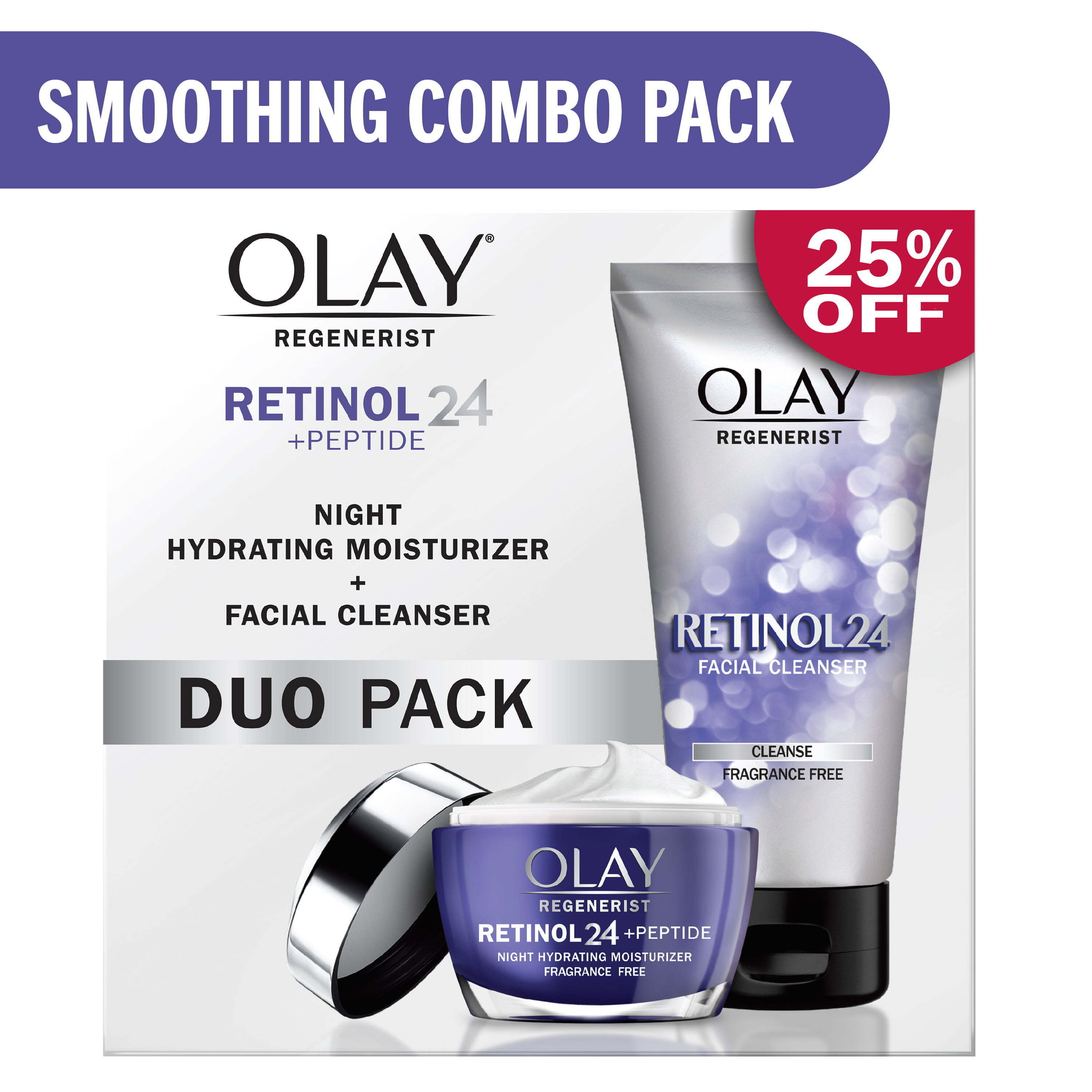 Olay Retinol 24 Cleanser + Moisturizer Duo Pack