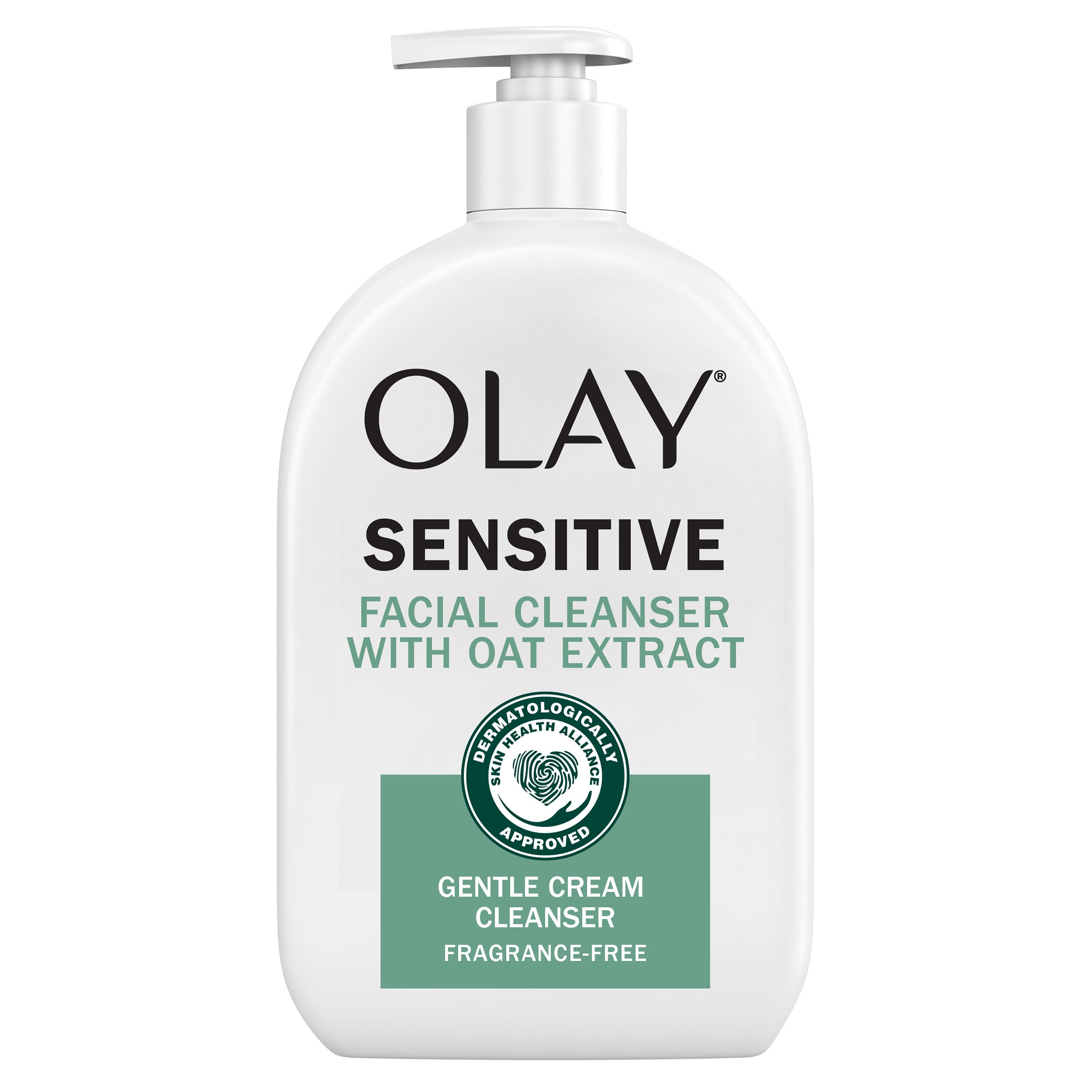 Olay Sensitive Facial Cleanser with Oat Extract, 16 fl oz