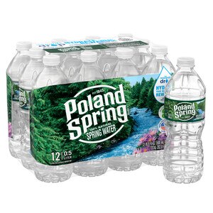 Poland Spring Brand 100% Natural Spring Water, 12 ct, 16.9 oz