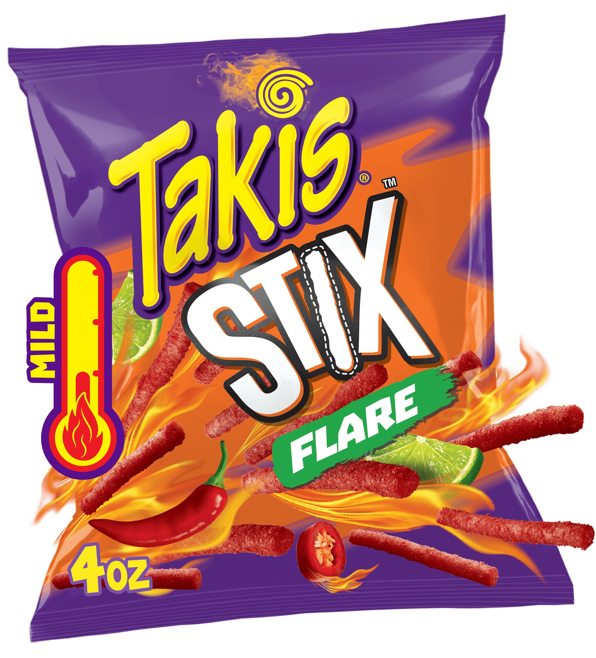 Takis Stix Flare Chili Pepper & Lime Corn Chips