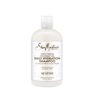 Shea Moisture 100% Virgin Coconut Oil Daily Hydration Shampoo, 13 OZ