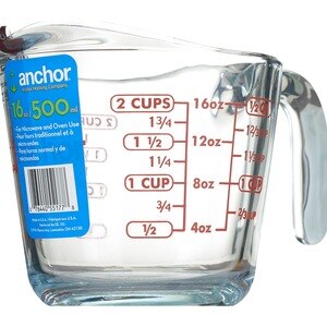 Anchor Hocking Glass Measuring Cup, 16 oz