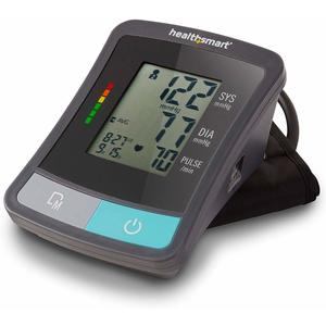 HealthSmart Standard Series Automatic Digital Upper Arm Blood Pressure Monitor, Black and Gray