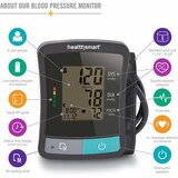 HealthSmart Standard Series Automatic Digital Upper Arm Blood Pressure Monitor, Black and Gray, thumbnail image 2 of 5