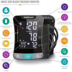HealthSmart Premium Series Talking Upper Arm Blood Pressure Monitor