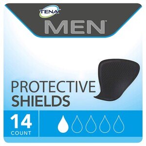 Tena Incontinence Shields for Men, Very Light Absorbency, 14 CT