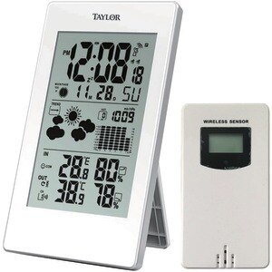 Taylor Precision Products Digital Weather Forecaster With Barometer & Alarm Clock