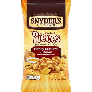 Snyder's of Hanover Honey Mustard and Onion Pretzel Pieces, 13 oz