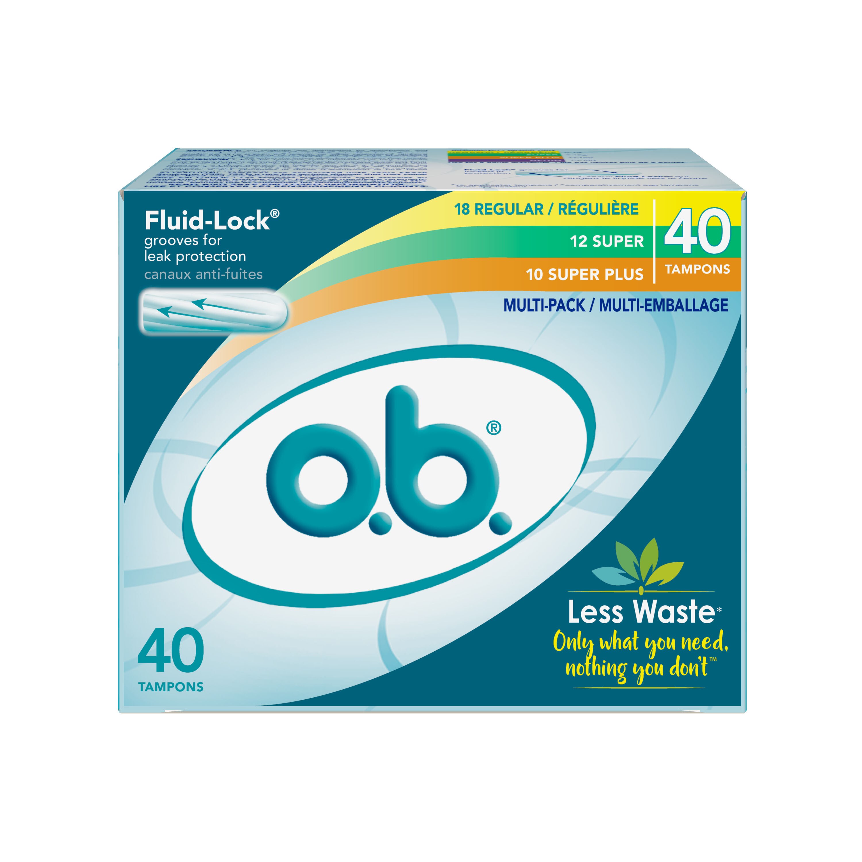 o.b. Tampons Multi-Pack, 40 CT