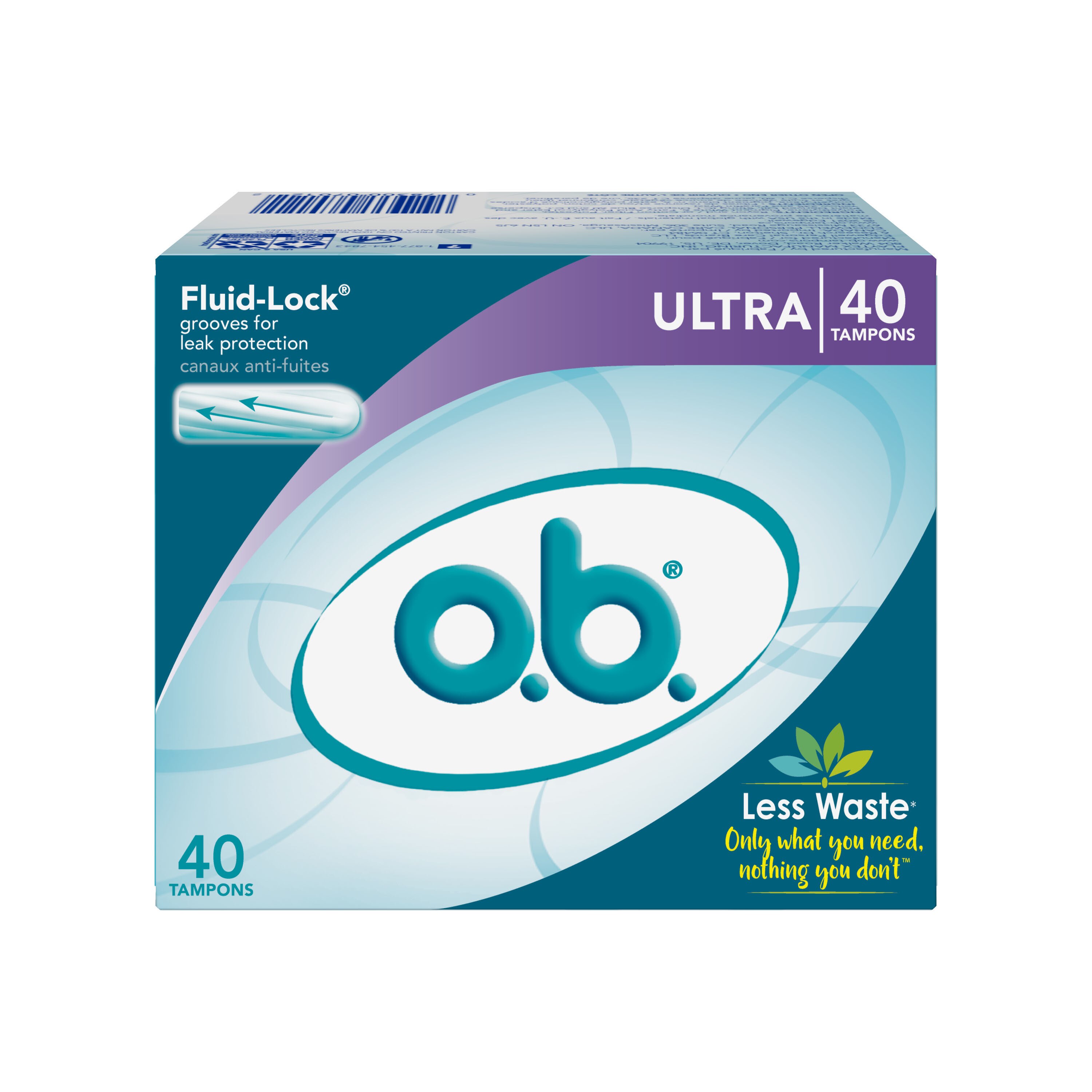 o.b. Original Tampons, Ultra, 40 CT