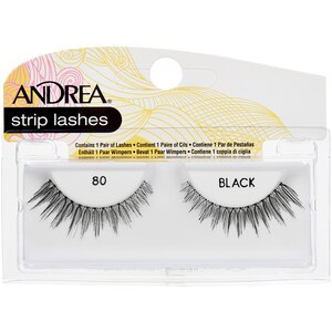 Andrea Strip Lashes, 80-Black