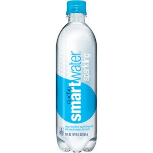 Smartwater Sparkling Water, Vapor Distilled Carbonated Water Bottle, 20 OZ
