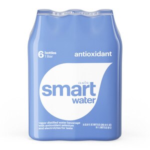 Smartwater Antioxidant Bottles, 33.8 OZ, 6 PK