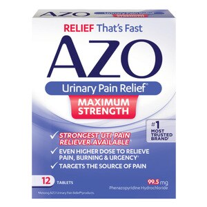 AZO Urinary Pain Relief, Maximum Strength, Tablets