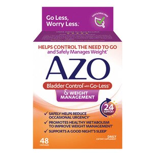 Azo Bladder Control Weight Management Capsules, 48 CT