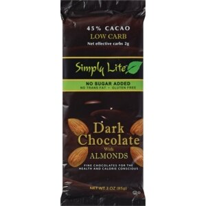 Simply Lite Dark Chocolate With Almonds