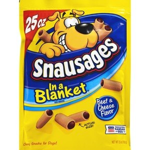 Snausages In A Blanket Beef & Cheese Dog Snacks