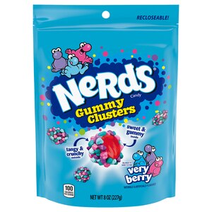 Nerds Gummy Clusters Very Berry Candy, 8 oz