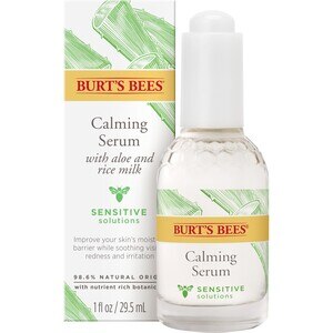 Burt's Bees Sensitive Solutions Calming Serum ,98.6% Natural Origin, 1 OZ