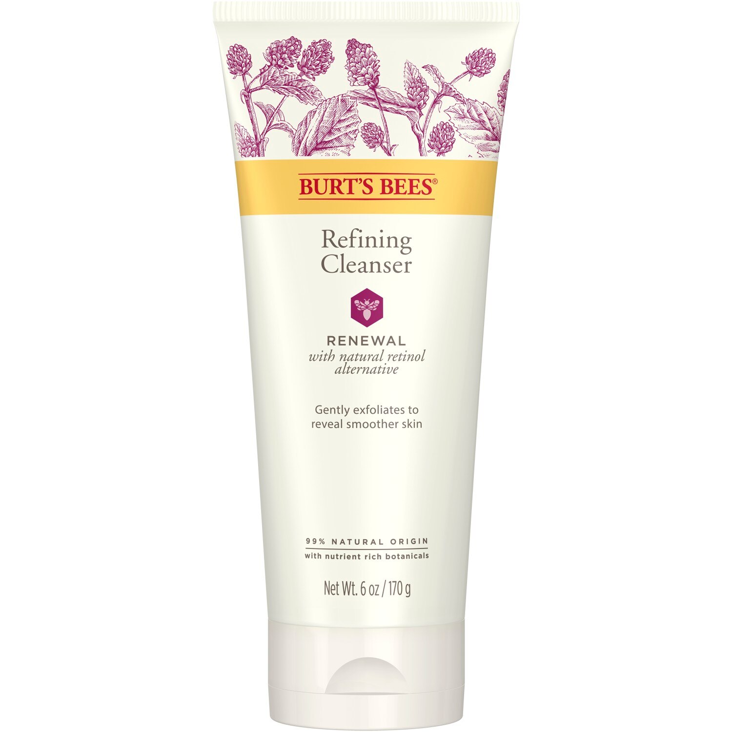 Burt's Bees Renewal Refining Cleanser, Firming Face Wash, 6 OZ