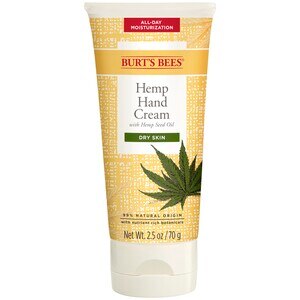 Burt's Bees Hemp Hand Cream with Hemp Seed Oil for Dry Skin, 2.5 OZ