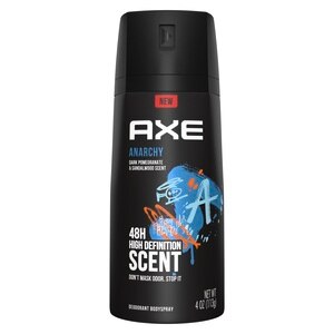 AXE Anarchy 48-Hour High Definition Scent Deodorant Body Spray, Dark Pomegranate & Sandalwood, 4 OZ