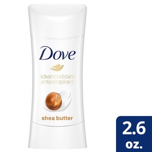 Dove Advanced Care 48-Hour Antiperspirant & Deodorant Stick, Shea Butter, 2.6 OZ