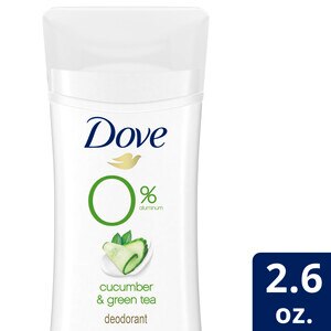 Dove 48-Hour Aluminum-Free Deodorant Stick, Cucumber & Green Tea, 2.6 OZ