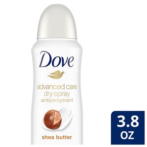 Dove Advanced Care 72-Hour Antiperspirant & Deodorant Dry Spray, Shea Butter, 3.8 OZ