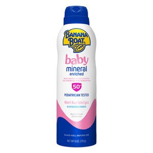 Banana Boat Baby Mineral SPF 50 Enriched Sunscreen Spray, 6 OZ