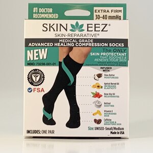 Skineez Medical Grade Compression Black Sock