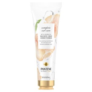 Pantene Nutrient Blends Complete Curl Care Silicone Free Conditioner with Jojoba Oil for Curly Hair, 8 OZ