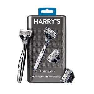 Harry's Men's Craft Handle Razor + 2 Razor Blade Refills