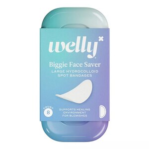 Welly Trial Size Biggie Face Saver Hydrocolloid Spot Bandages, 8CT