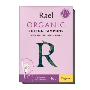 Rael Organic Cotton Tampons with BPA-Free Applicators