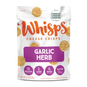 Whisps Garlic Herb Cheese Crisps, 2.12 oz