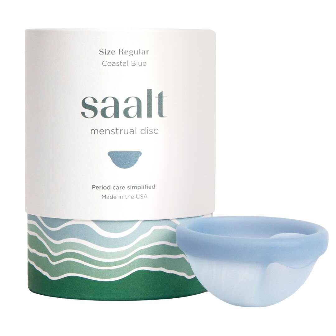 Saalt Menstrual Disc, Regular, Blue