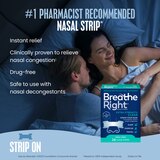 Breathe Right, Extra Strength Clear Nasal Strip, thumbnail image 3 of 6