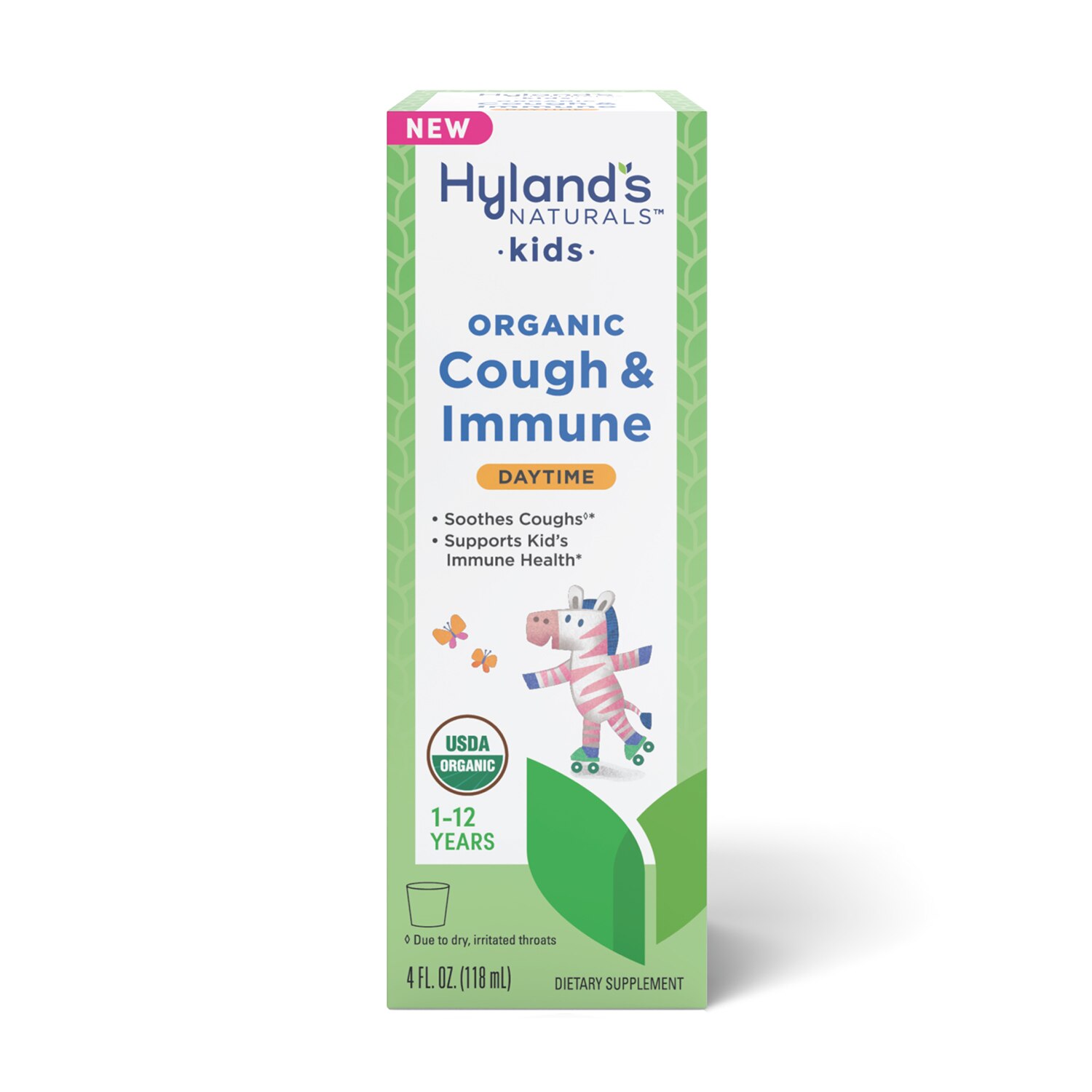 Kids Organic Cough & Immune Day, 4 OZ