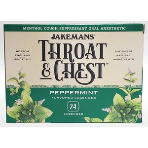 Jakemans Throat & Chest Lozenges Box, 24CT