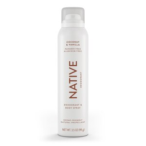 Native Aluminum Free All Day Deodorant & Body Spray, Coconut & Vanilla, 3.5 OZ