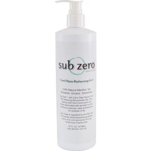 Sub Zero Cool Pain Relieving Gel Pump Bottle Clear