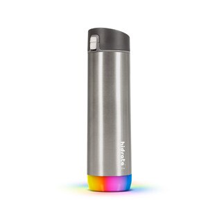 HidrateSpark Steel LED Chug Tumbler, Brushed Stainless Steel, 21 oz